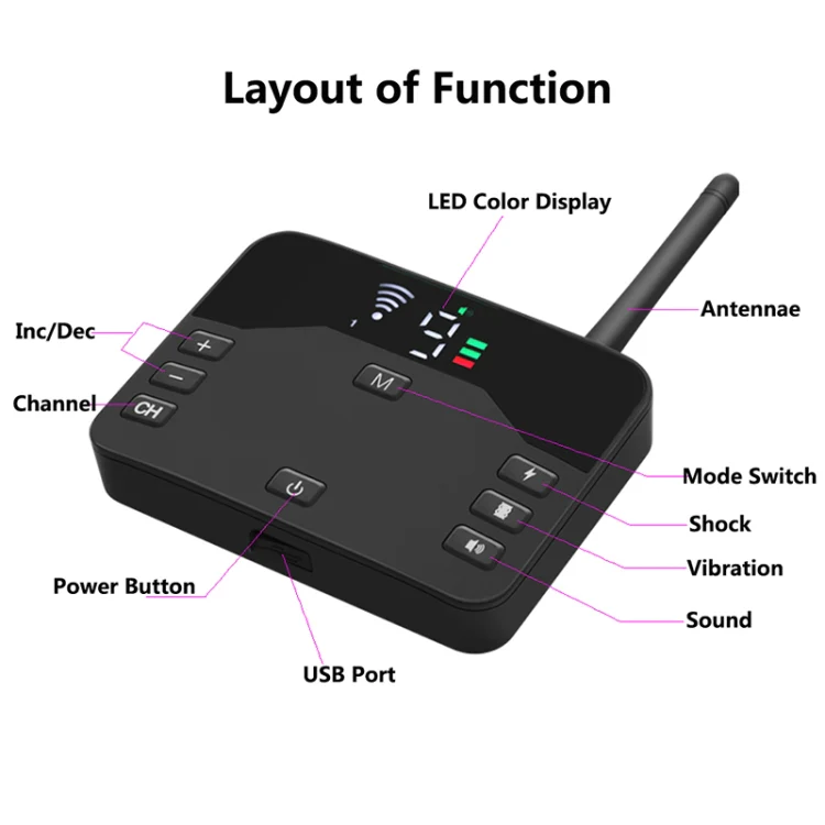 2-In-1 Electric Dog Fence & Remote Training Collar Adjustable Vibration & Shock For 3 Dogs(Black) - Image 5