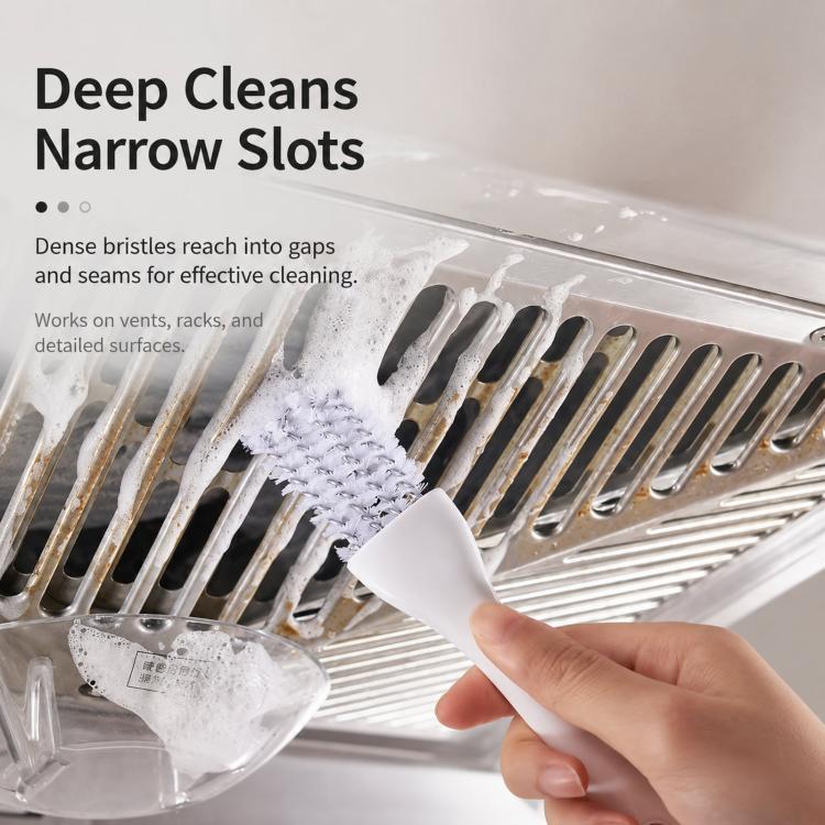 2-in-1 Grill Grate Cleaning Brush Wire Rack Cleaner with Tail Scraper, Handheld Stove Crevice Seam Brush(OPP Packaged) - Image 6