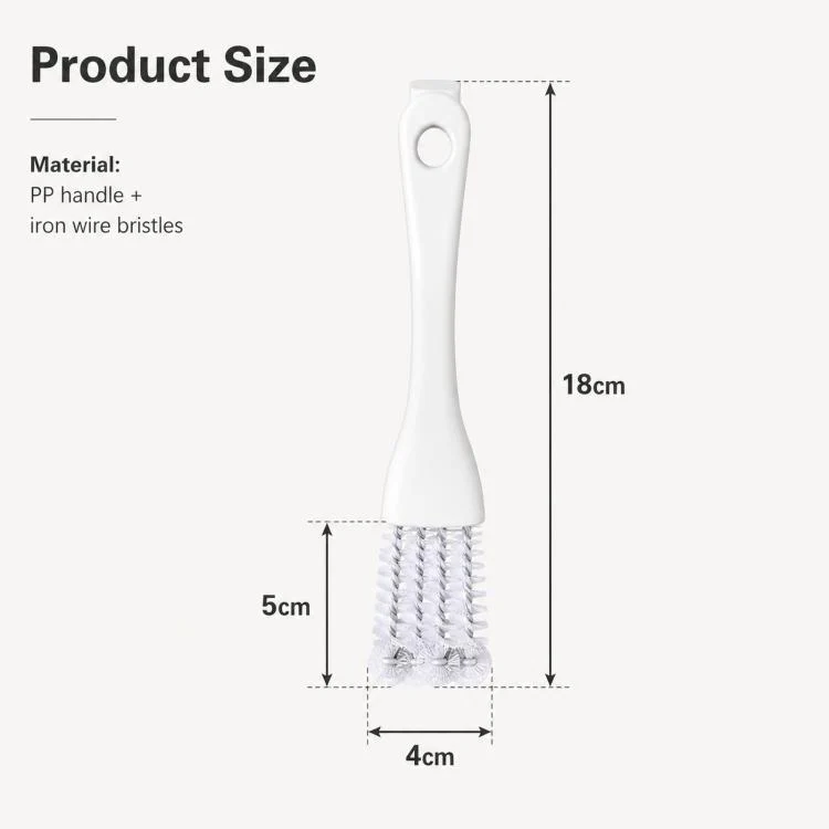 2-in-1 Grill Grate Cleaning Brush Wire Rack Cleaner with Tail Scraper, Handheld Stove Crevice Seam Brush(OPP Packaged) - Image 8