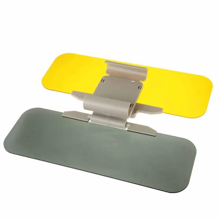 2 in 1 HD Car Anti-Glare Dazzling Goggle Day Night Vision Driving Mirror Sun Visors - Image 3