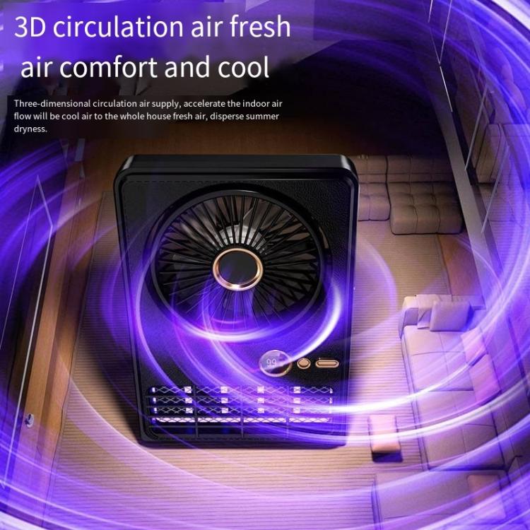 2-in-1 Household Electric Fan Mosquito Killer Lamp LED Digita lDesktop Fan, Color: Plug-in White - Image 5