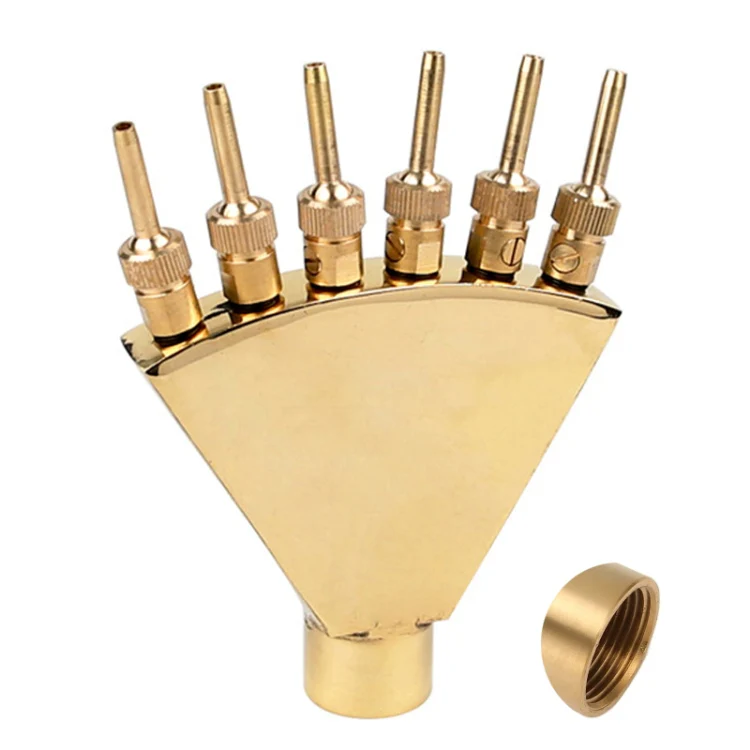 2 inch Copper Phoenix Tail Nozzle Water Landscape Fountain Equipment - Image 2