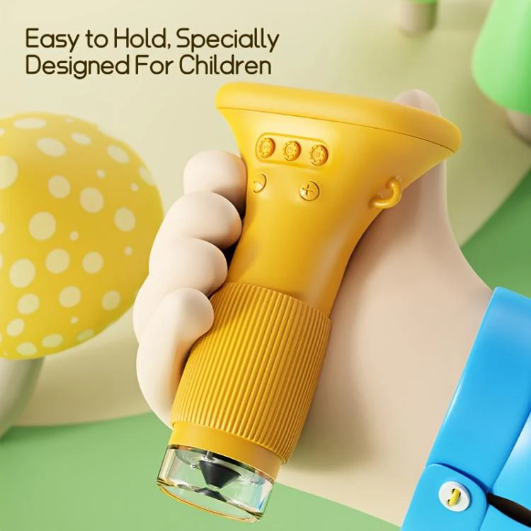 2 inch Screen Handheld Children Optical Microscope(Orange) - Image 8