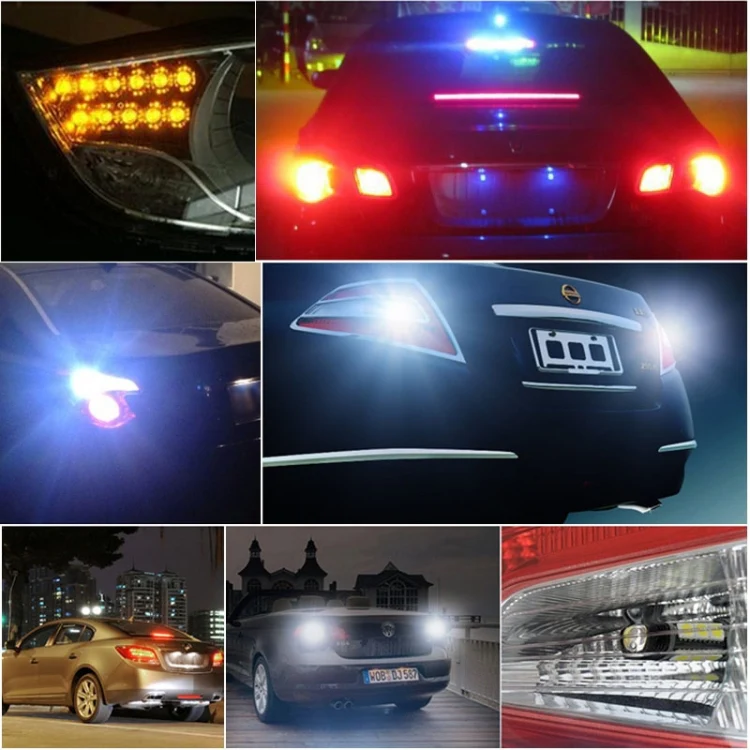 2 PCS 1156 9W 450LM White Light 45 LED 4014 SMD Car Brake Light Steering Light Bulb, DC 12V - Image 7