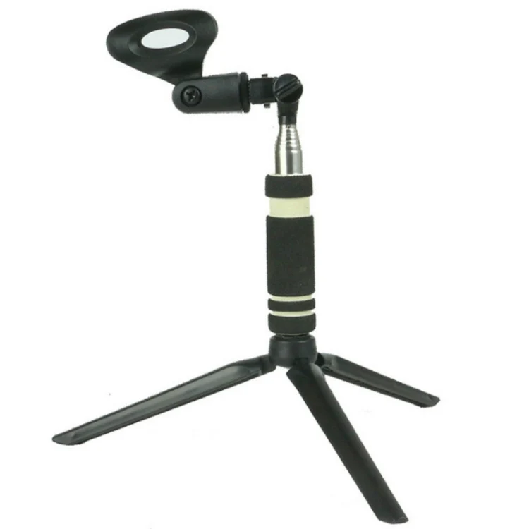 2 PCS Desktop Lifting Stretch Tripod Multi-functional Universal Conference Display Desktop Microphone Stand Chuck(Black) - Image 6