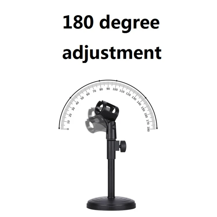 2 PCS Desktop Microphone Stand Desktop Multifunctional Live Microphone Stand with Lifting (ZM-02) - Image 3
