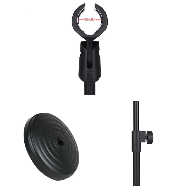 2 PCS Desktop Microphone Stand Desktop Multifunctional Live Microphone Stand with Lifting (ZM-02) - Image 4