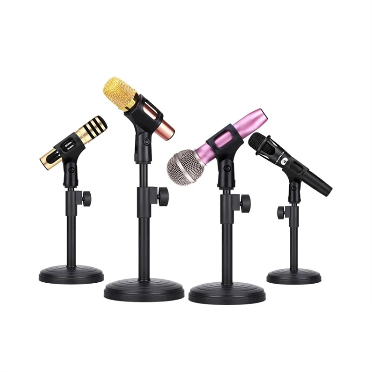 2 PCS Desktop Microphone Stand Desktop Multifunctional Live Microphone Stand with Lifting (ZM-02) - Image 5