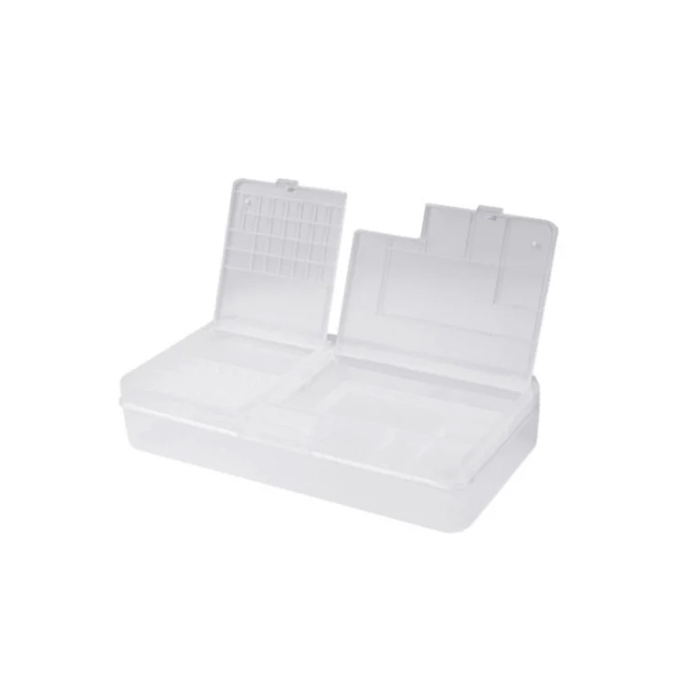 2 PCS Double-Layer Clamshell Mobile Phone Repair Parts Turnover Box Mobile Phone Disassembly Screw Component Storage Box - Image 2