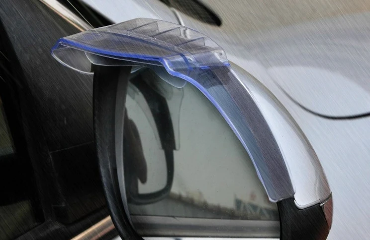2 PCS Flexible Shielding Rain Board Rain Eyebrow with Wind Guide Apparatus for Car Rearview Mirrors(Black) - Image 6
