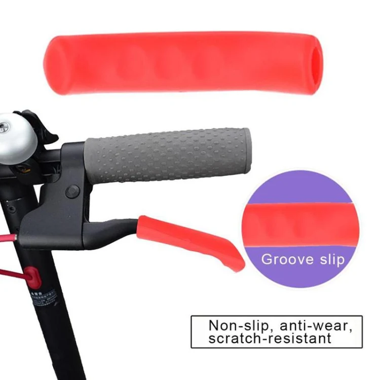 2 PCS For Xiaomi Mijia M365 Electric Scooter Handbrake Non-Slip Silicone Cover(Black) - Image 3