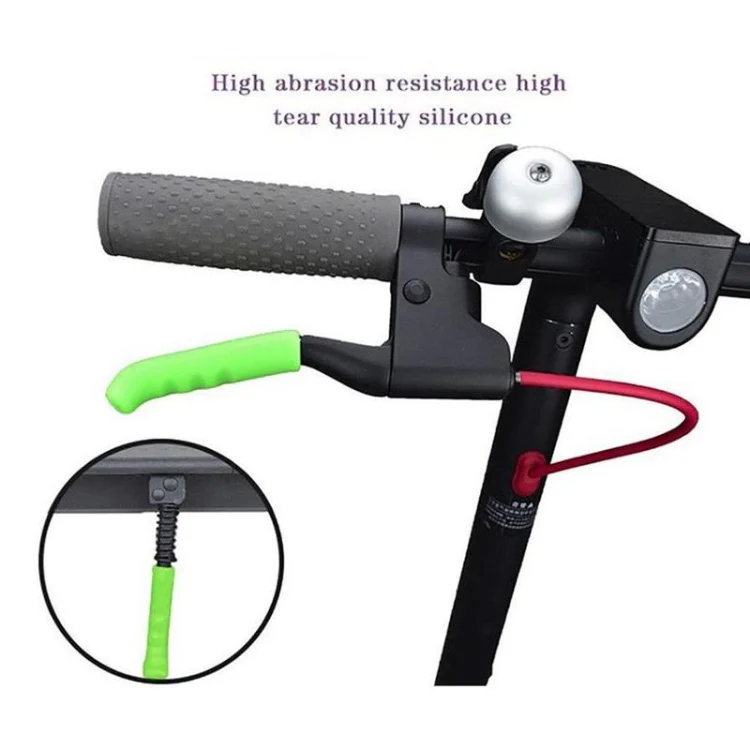 2 PCS For Xiaomi Mijia M365 Electric Scooter Handbrake Non-Slip Silicone Cover(Black) - Image 4