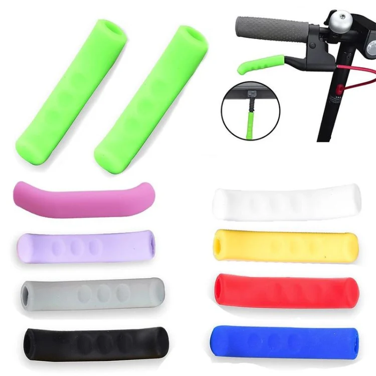 2 PCS For Xiaomi Mijia M365 Electric Scooter Handbrake Non-Slip Silicone Cover(Black) - Image 5