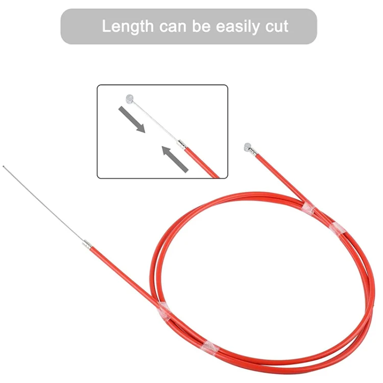 2 PCS For Xiaomi Mijia M365 Electric Scooter Rear Disc Brake Cable Brake Pipeline(Red) - Image 4