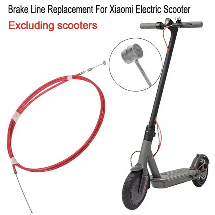 2 PCS For Xiaomi Mijia M365 Electric Scooter Rear Disc Brake Cable Brake Pipeline(Red) - Image 5