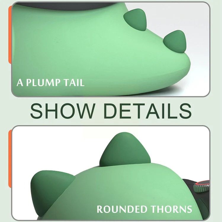2 PCS H003 Cute Dinosaur Shaped Silicone Charging Stand without Watch For Apple Watch(Yellow) - Image 5