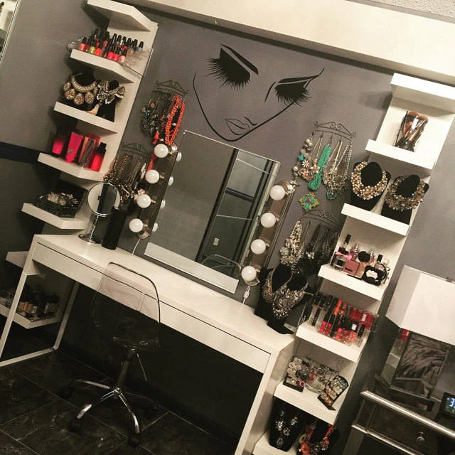 2 PCS Makeup Wall Salon Wall Beauty Studio Wall Art Decoration Sticker Wall Sticker, Size:46×40cm - Image 2