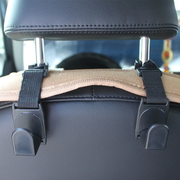 2 PCS SHUNWEI SW-2504 Plastic Hook Holder for Car Seat Headrest Backrest, Max Load: 6kg - Image 5