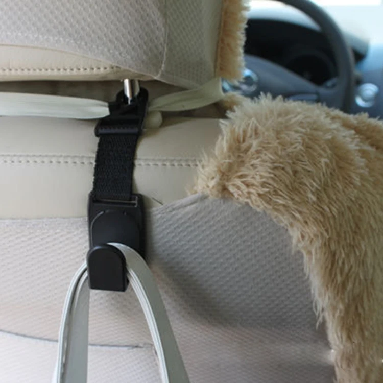 2 PCS SHUNWEI SW-2504 Plastic Hook Holder for Car Seat Headrest Backrest, Max Load: 6kg - Image 7