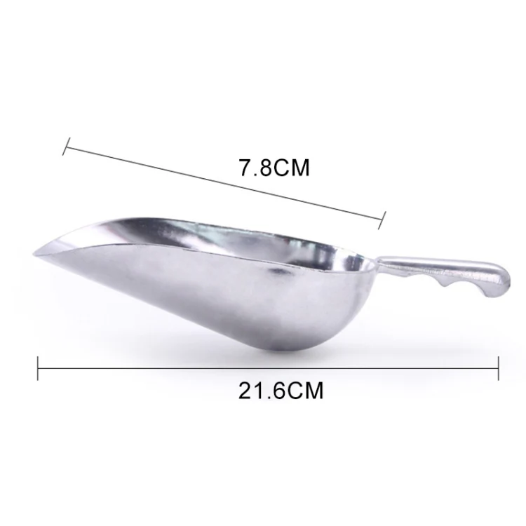 2 PCS Stainless Steel Multifunctional Shovel Aluminum Alloy Ice Shovel Food Tea Shovel Tea Spoon, Size:M - Image 4