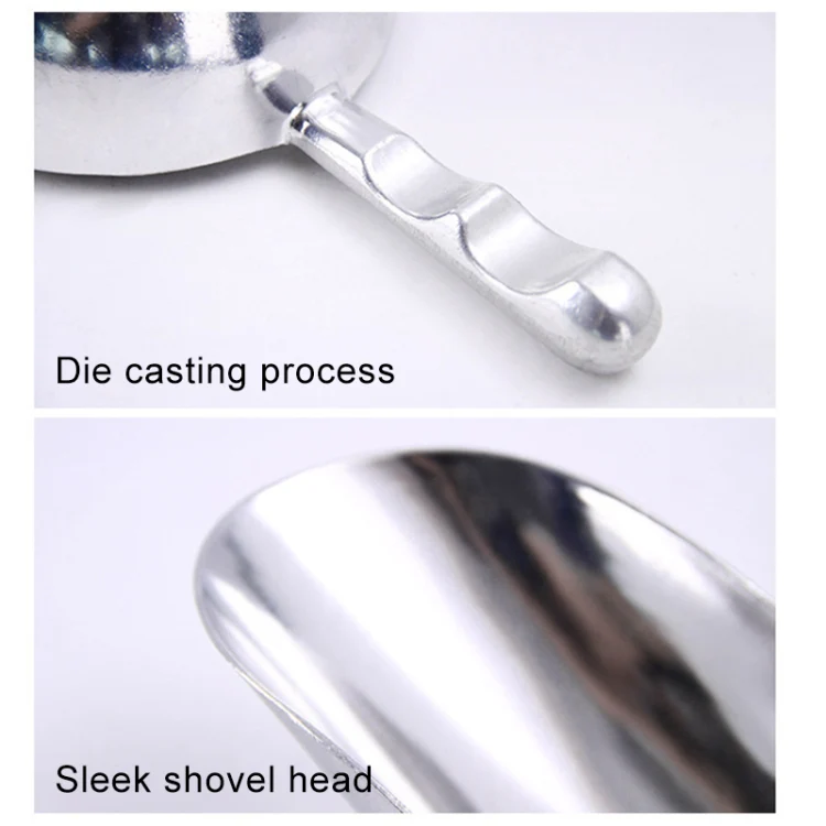 2 PCS Stainless Steel Multifunctional Shovel Aluminum Alloy Ice Shovel Food Tea Shovel Tea Spoon, Size:M - Image 5