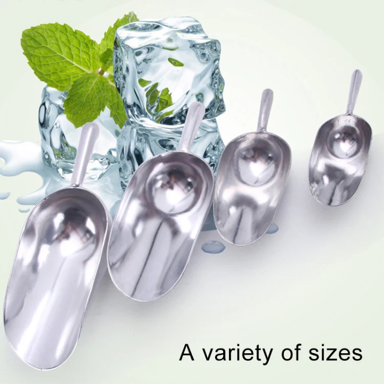 2 PCS Stainless Steel Multifunctional Shovel Aluminum Alloy Ice Shovel Food Tea Shovel Tea Spoon, Size:M - Image 6