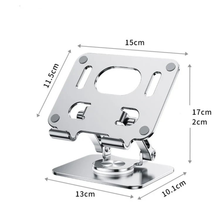 2026 Folding Adjustable Height Ergonomic 360 Rotation CNC Aluminum Desk Laptop Stand - Image 2