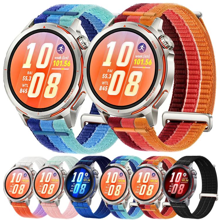 20mm Double-Link Cloud-Feel Breathable Nylon Loop Metal Head Watch Band(Blush Pink) - Image 2