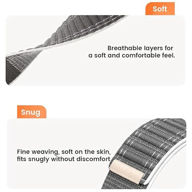 20mm Wave Texture Nylon Hook And Loop Fastener Watch Band(Army Green) - Image 6