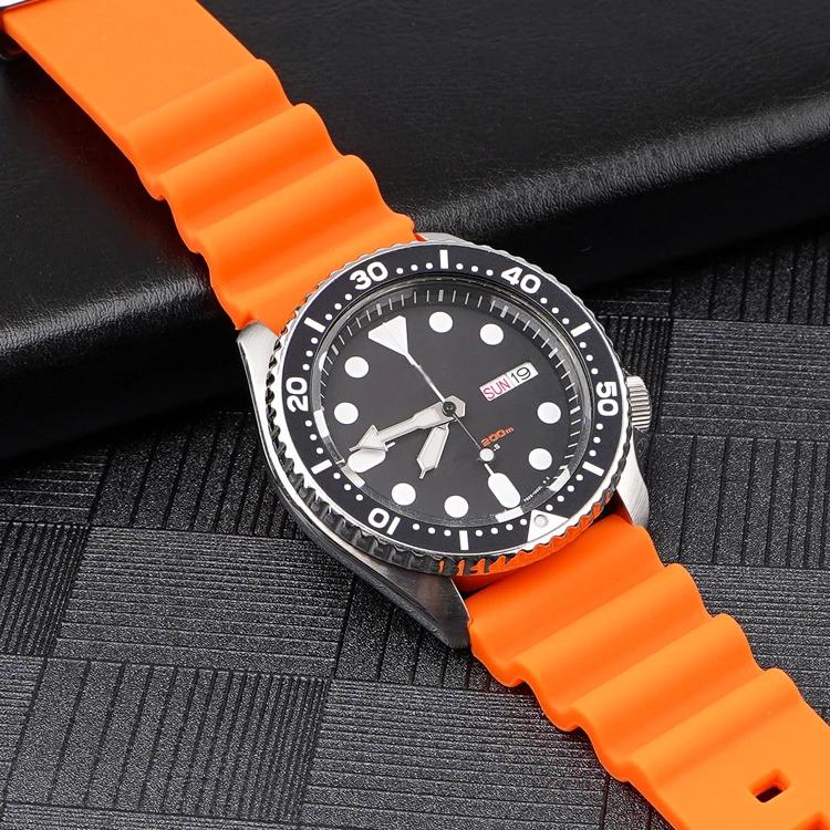 20mm xDfind Silver Buckle Silicone Watch Band(Red) - Image 6