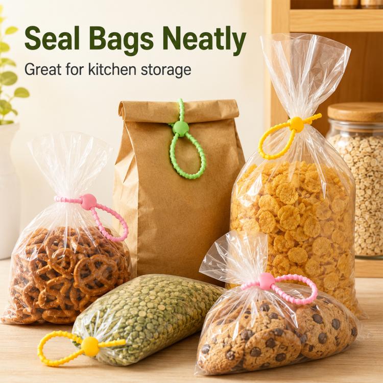 20pcs 15cm DIY Silicone Ties Data Cable Winder Organizer(Random Color Delivery) - Image 7