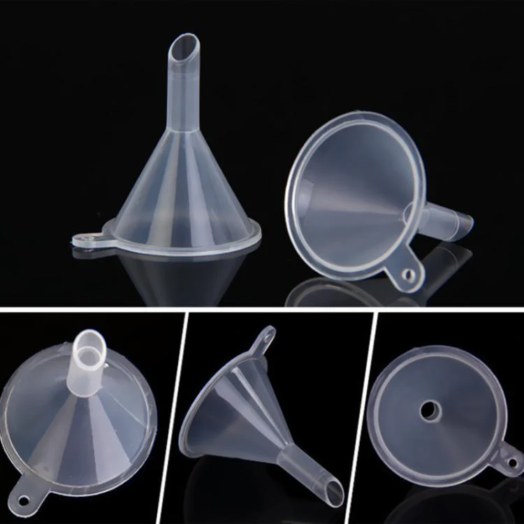 20pcs Mini Funnels For Small Bottles Clear Plastic Tiny Funnel For Filling Essential Oils, Perfume, Travel Toiletries, And Cosmetics,(Semi-transparent) - Image 3
