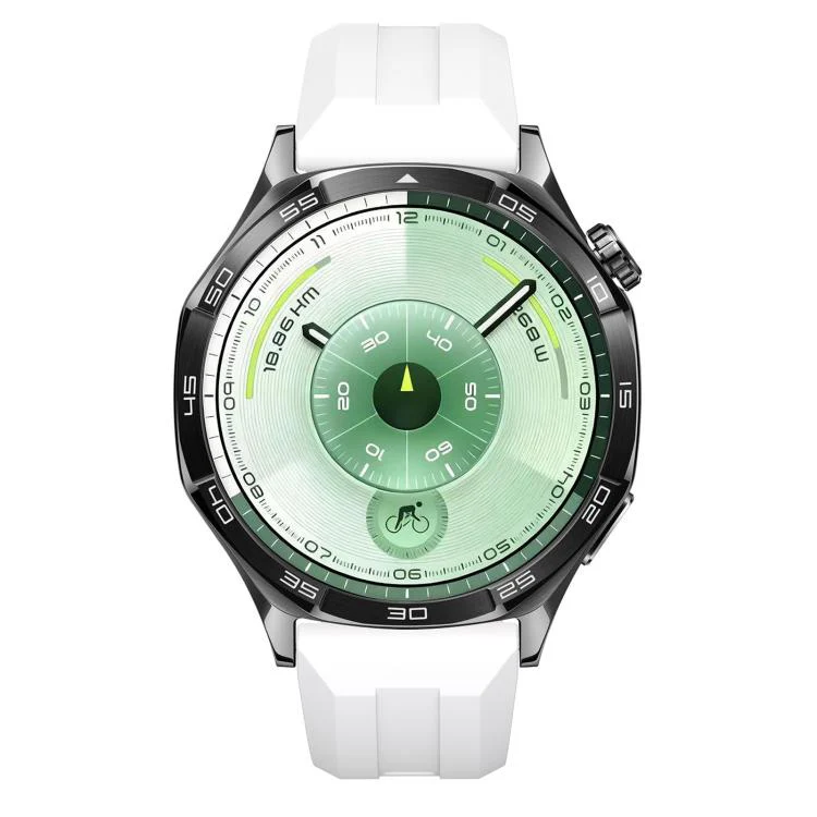 22mm Vertical Stripes Silver Buckle Solid Color Silicone Watch Band(White) - Image 4