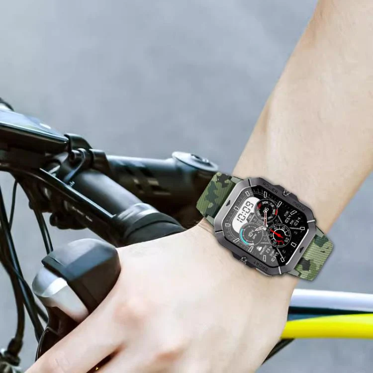 22mm xDfind Camouflage Silicone Watch Band(Black) - Image 4