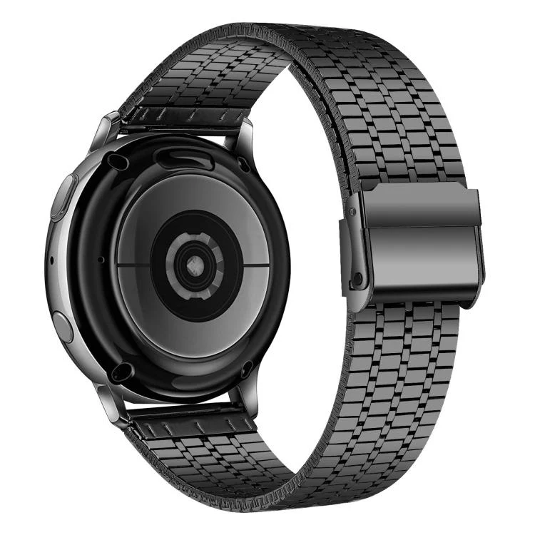 22mm xDfind Seven Beads Buckle Stainless Steel Watch Band(Black) - Image 2