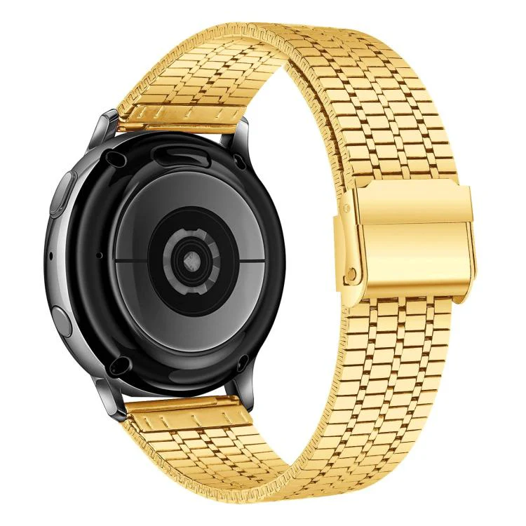 22mm xDfind Seven Beads Buckle Stainless Steel Watch Band(Gold) - Image 2