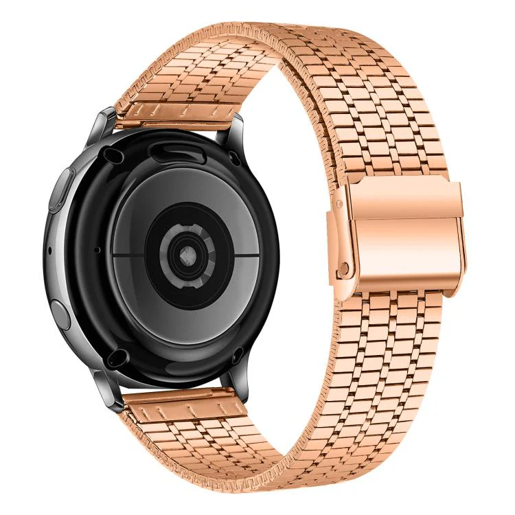 22mm xDfind Seven Beads Buckle Stainless Steel Watch Band(Rose Gold) - Image 2