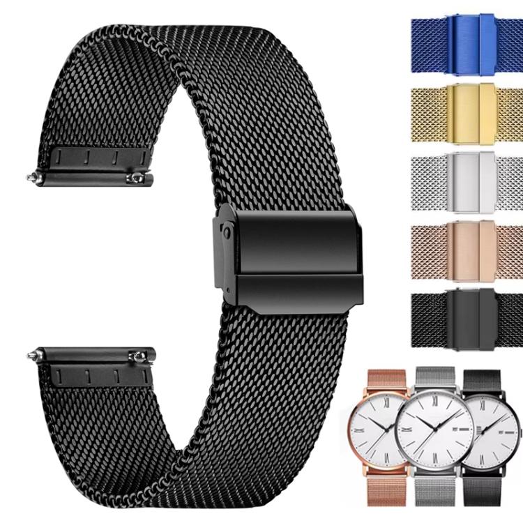 24mm Milanese Buckle Stainless Steel Watch Band(Gold) - Image 2