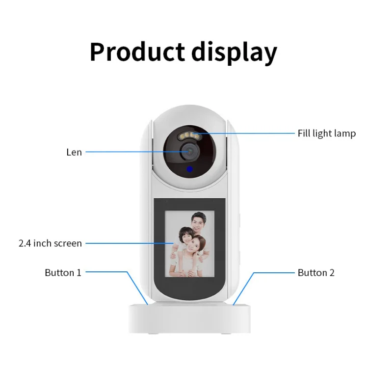 2MP HD Video Call Dual Light Full Color Night Vision WiFi Surveillance Camera(US Plug) - Image 2