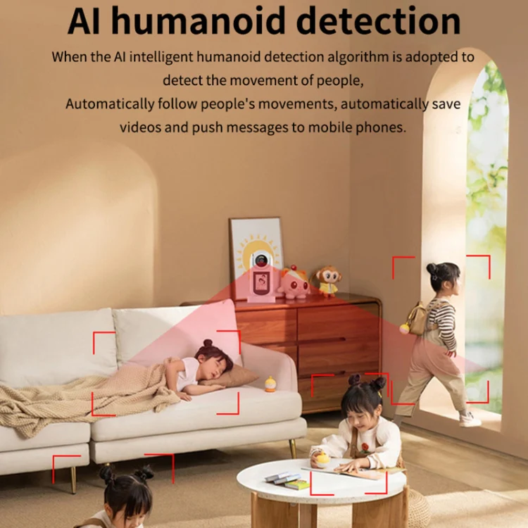 2MP HD Video Call Dual Light Full Color Night Vision WiFi Surveillance Camera(US Plug) - Image 8