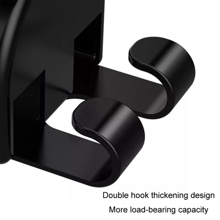 2pcs Car Multifunctional Cup Holder Storage Hook Mobile Phone Holder(Black) - Image 5