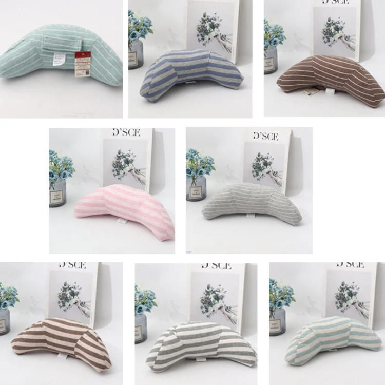 2pcs Children Neck Headrest Comfortable Shoulder Cover Car Neck Guard Pillow(Coffee Strip) - Image 2