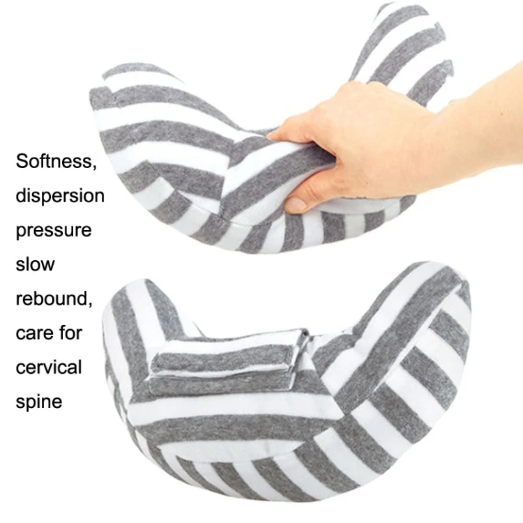 2pcs Children Neck Headrest Comfortable Shoulder Cover Car Neck Guard Pillow(Pink Stripe) - Image 4