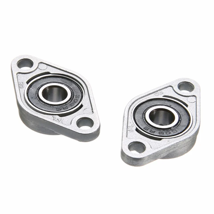 2pcs Diamond Bearing Housing Zinc Alloy Miniature Housing Bearing 3D Printer Accessories Universal, Size:KFL000 (Inner Diameter 10mm) - Image 5