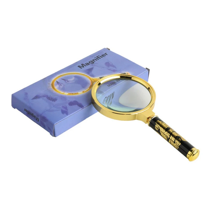 2pcs Elderly Reading Books Handheld Magnifier, Diameter:100mm(Removable Handle) - Image 4