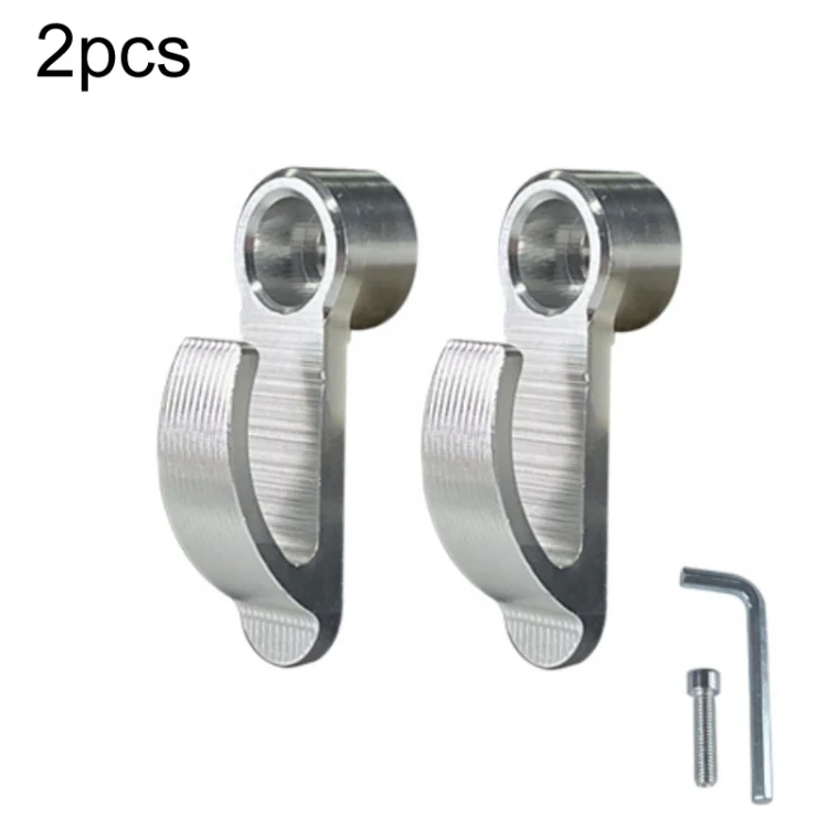 2pcs Motorcycle Modified Helmet Hook Scooter Side Storage Hook(Silver)