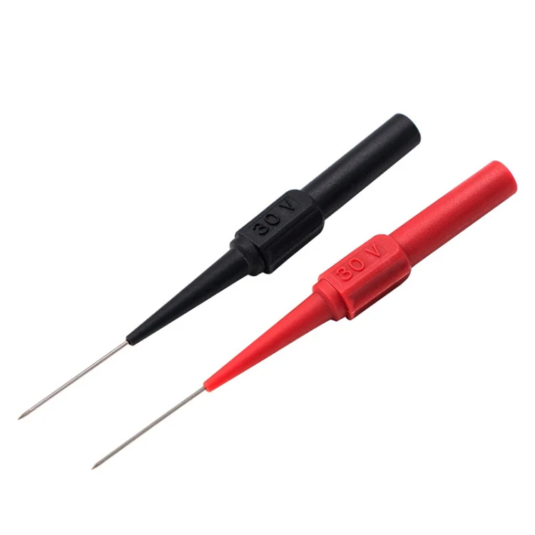 2pcs /Pair Coarse Probe Auto Repair Test Multimeter Pen, Color: Red + Black