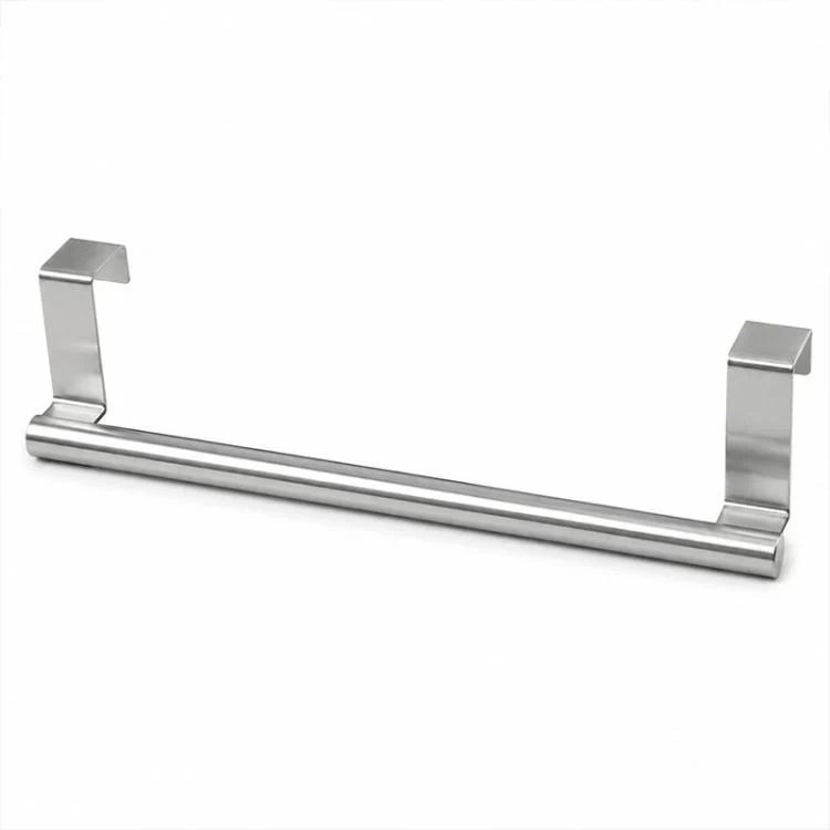 2pcs / Set 23.8cm Drill-Free Stainless Steel Towel Rack(Black) - Image 2