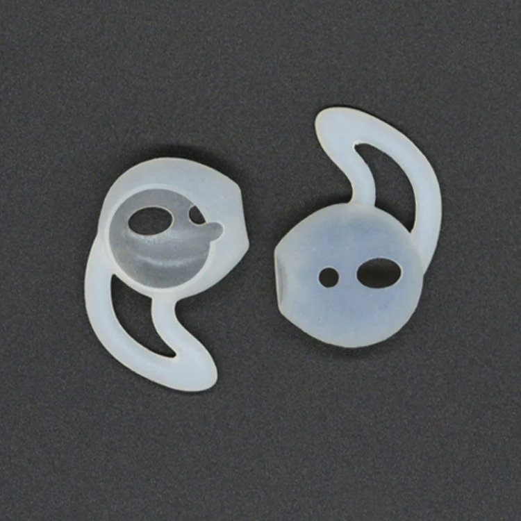 2pcs Wireless Bluetooth Earphone Silicone Ear Caps Earpads for Apple AirPods (Transparent) - Image 2