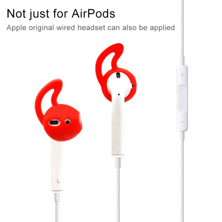 2pcs Wireless Bluetooth Earphone Silicone Ear Caps Earpads for Apple AirPods (Transparent) - Image 4